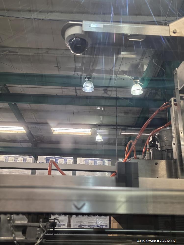 Used ITW Hartness Model 875 Automatic Drop Case Packer – High-Speed End-of-Line Packaging System