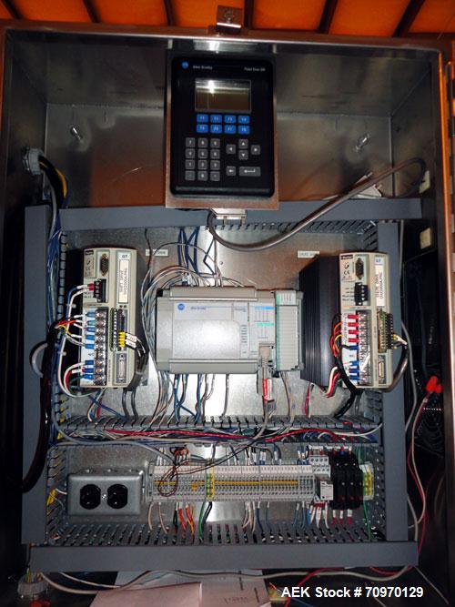Used Hartness 900 automatic drop case packer capable of speeds up to 25 cases per minute (depending on product and application). Case size range: (Length) 6" to 24" (Width) 6" to 16" (Height) 1-1/2" ...