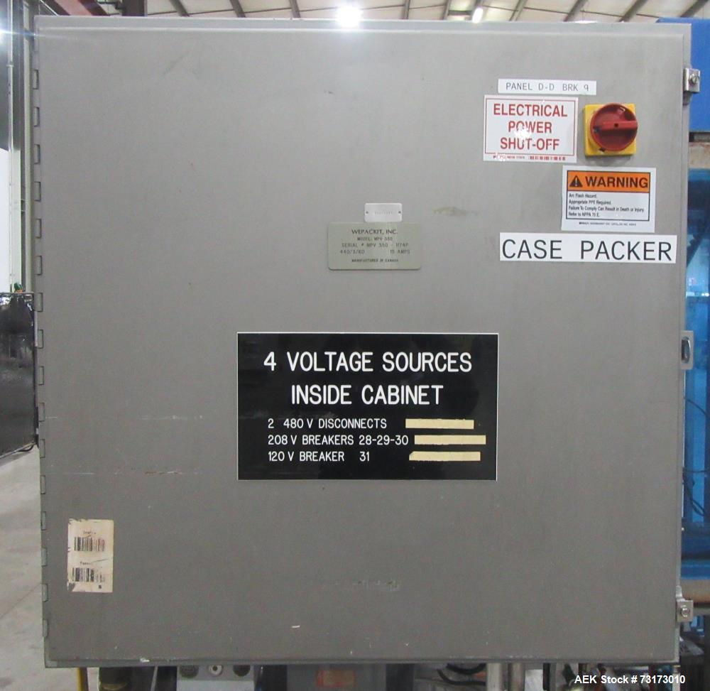 Used WePackIt MPV350 Automatic Drop Case Packer – High-Speed Pick & Place System
