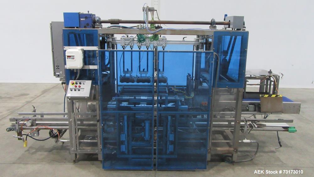 Used We Pack It Automatic Drop Case Packer, Model PV350-1174P.