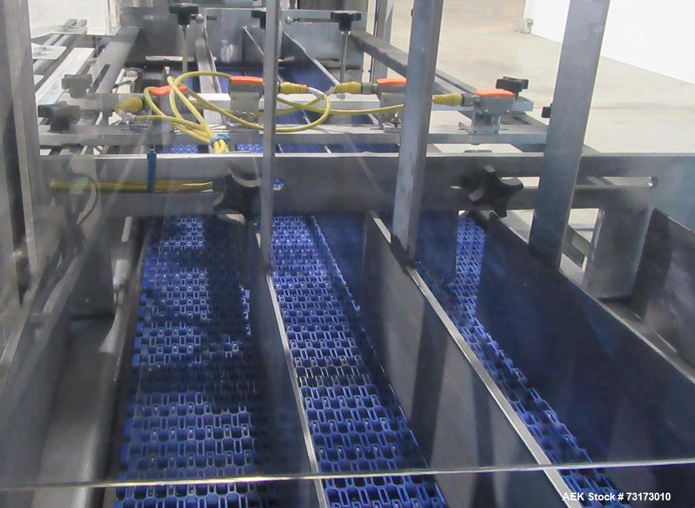 Used We Pack It Automatic Drop Case Packer, Model PV350-1174P.