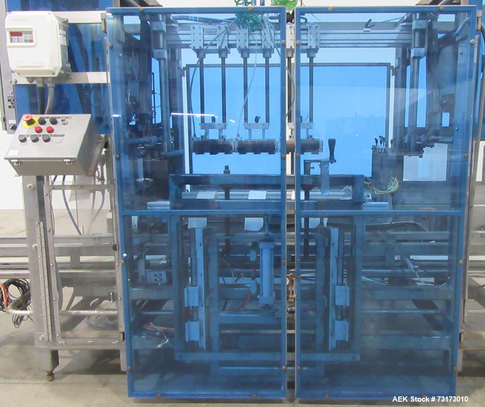 Used We Pack It Automatic Drop Case Packer, Model PV350-1174P.