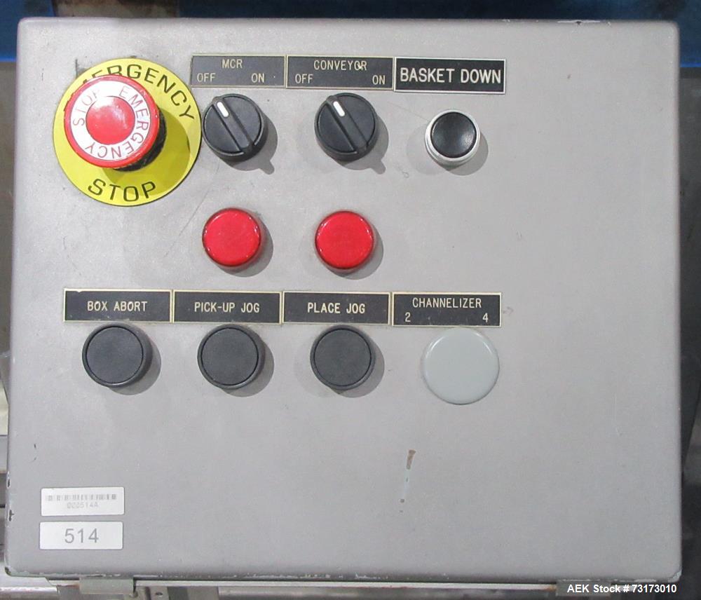 Used We Pack It Automatic Drop Case Packer, Model PV350-1174P.