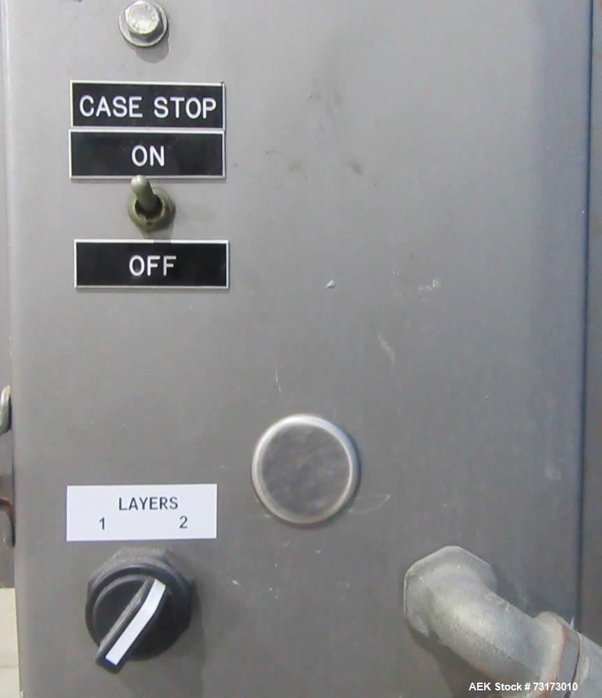 Used We Pack It Automatic Drop Case Packer, Model PV350-1174P.