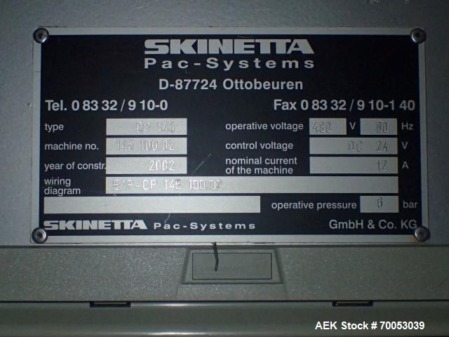 Used- Skinetta Pac System Case Packaging Machine, Type CP145