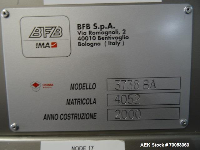 Used IMA High Speed Side Loading Case Packer, Model 3738BA