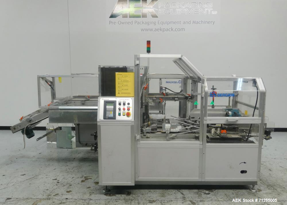 Used Bergami Model C 97 Automatic Case Erector Packer and Sealer
