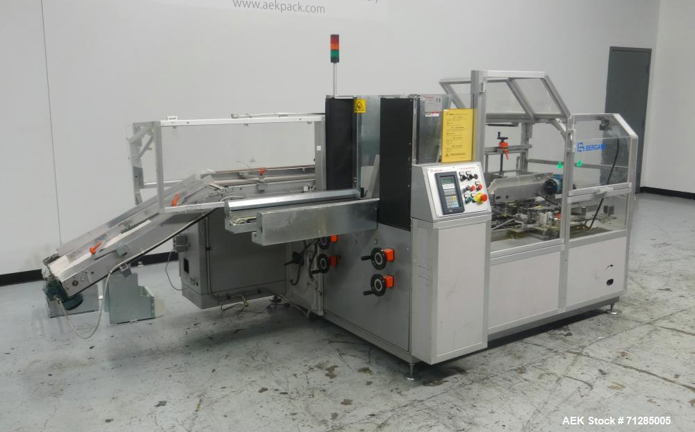 Used Bergami Model C 97 Automatic Case Erector Packer and Sealer