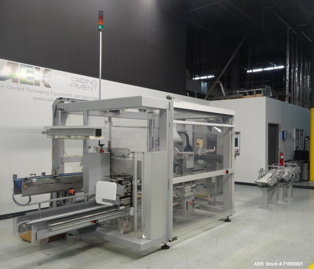 Used Cermex Gebo Model SD-59 Compact Top Loading Robotic Carton Case Packer