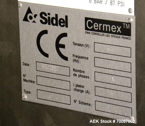 Used Cermex Sidel Model SD-59 Compact Top Loading Robotic Case Packer
