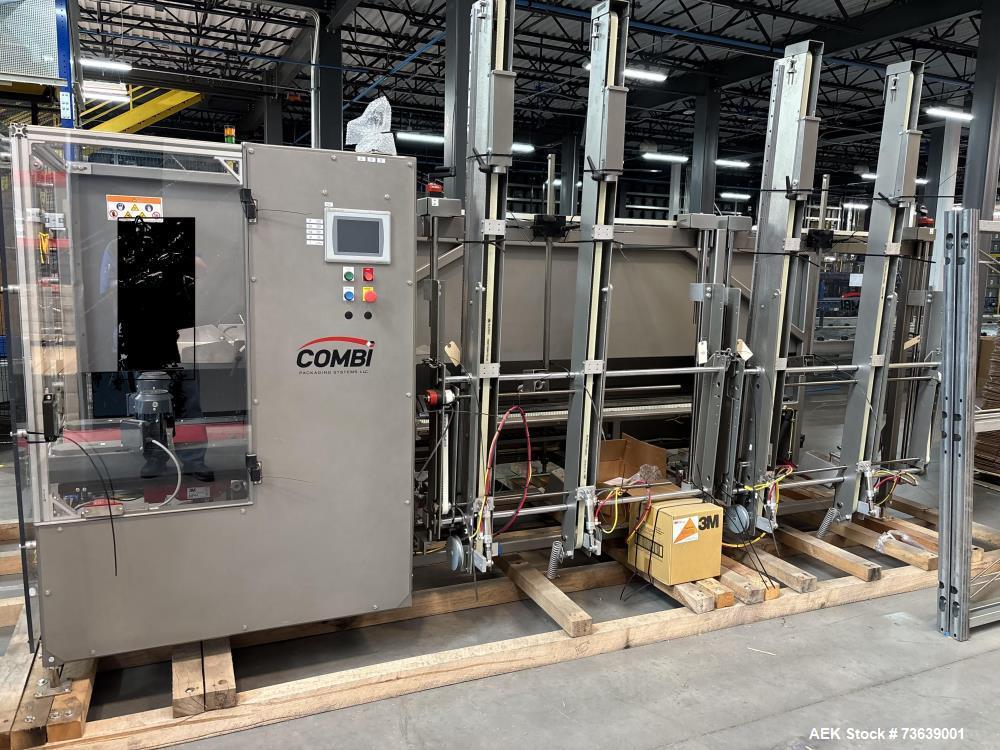 Used Combi 2-EZ-SB Case Erector & Bottom Taper – Automatic Carton Former with AccuGlide Tape Head (Up to 12 CPM)