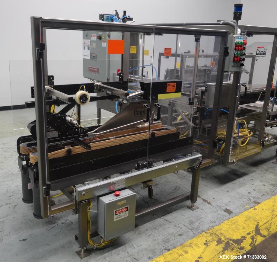 Used- Combi Model 2HL Automatic Case Erector Packer and Sealer