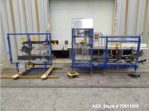 Used- Combi SPP case erector packer. Top and bottom taper. Last ran pouches of coffee. Elec: 3/60/480V. Built 2001.