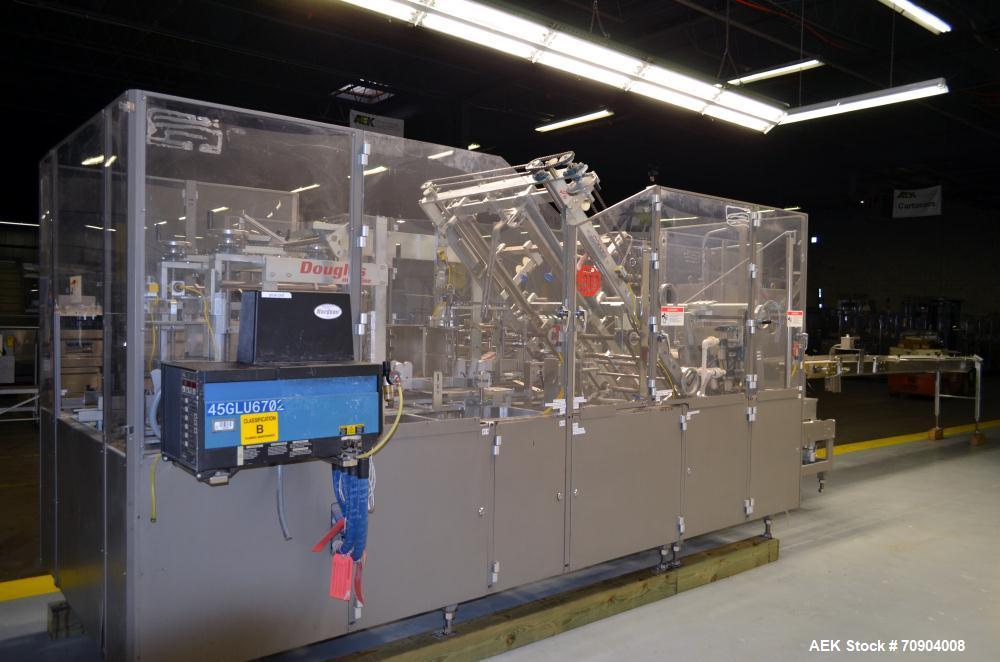 Used- Douglas Machine KDCP-21 Carton Case Packer Erector and Sealer