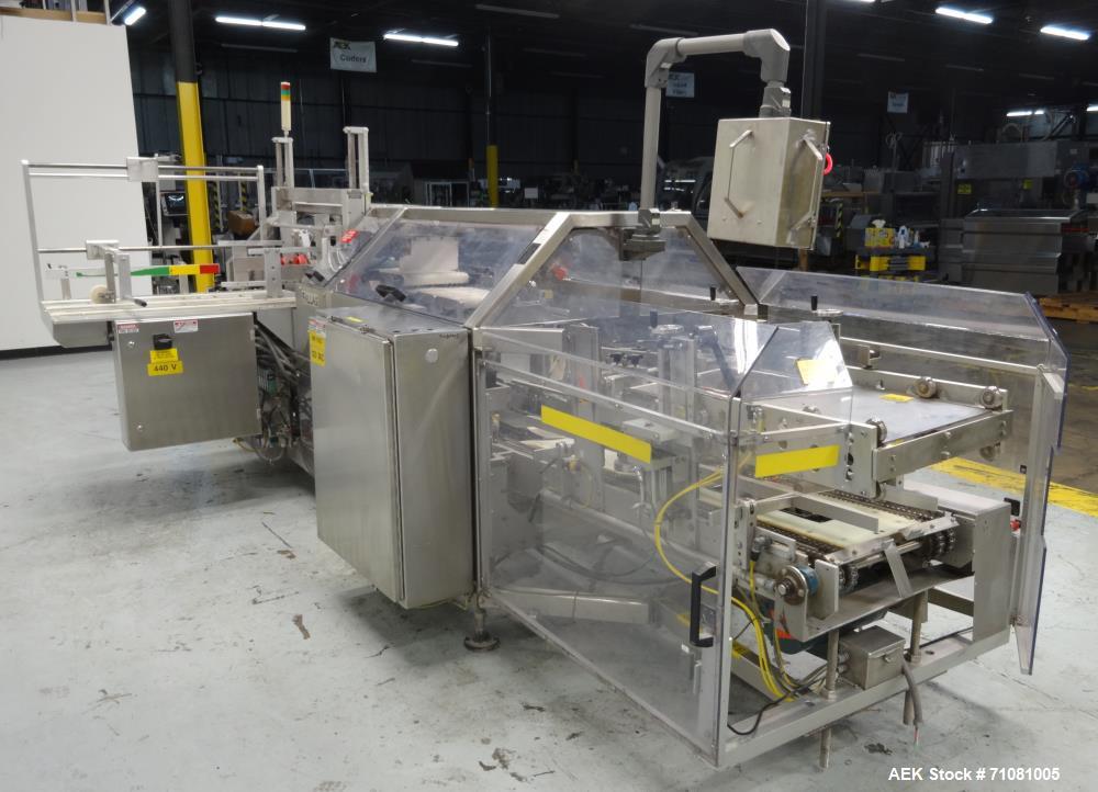 Used Fallas Model NDX-220 KR-7 Automatic Pouch/Bag Case Packer Erector Packer