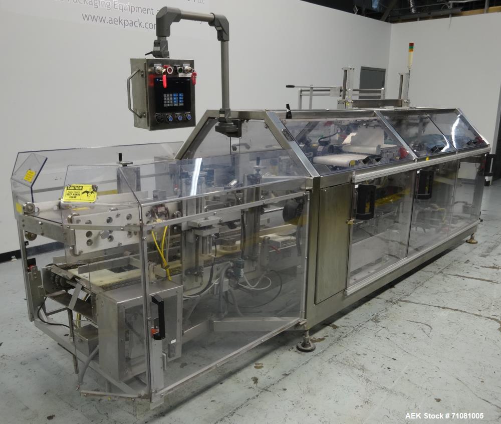 Used Fallas Model NDX-220 KR-7 Automatic Pouch/Bag Case Packer Erector Packer