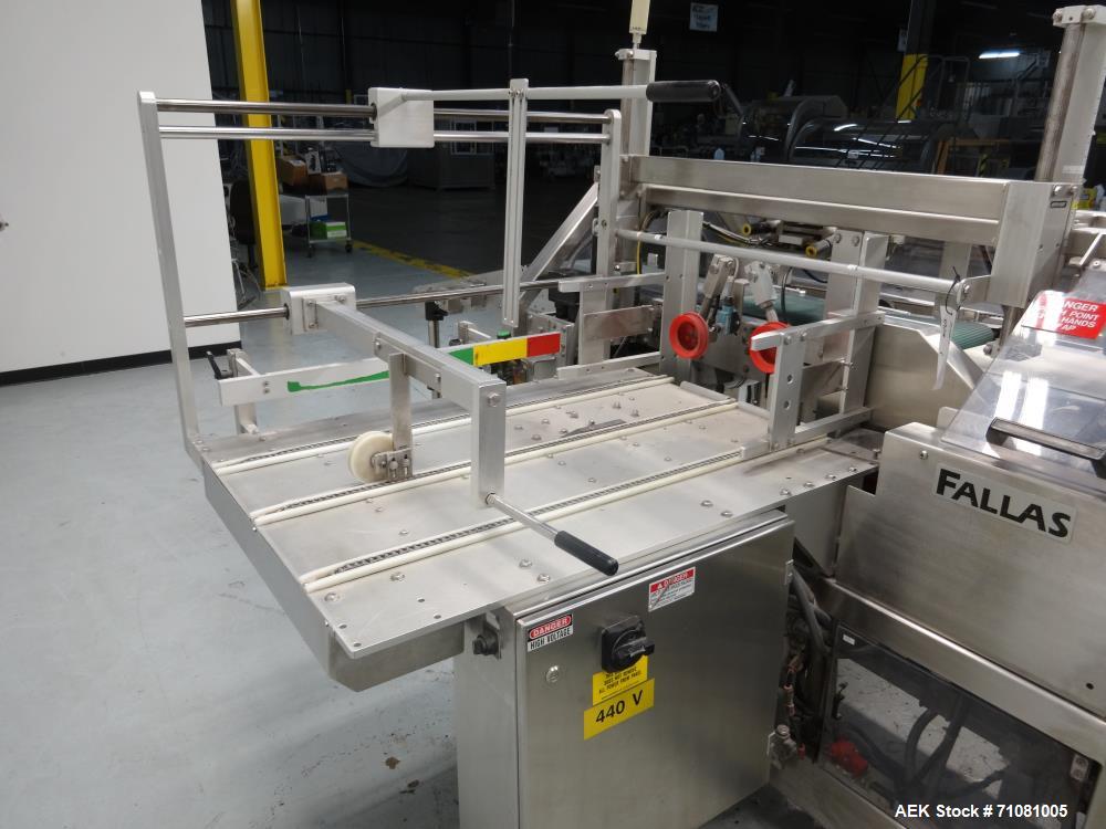 Used Fallas Model NDX-220 KR-7 Automatic Pouch/Bag Case Packer Erector Packer