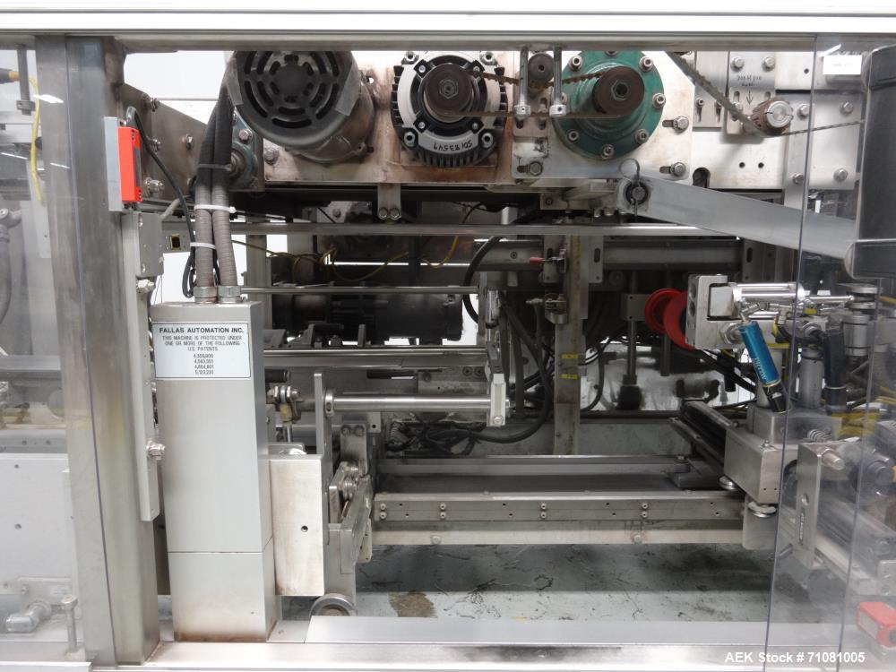 Used Fallas Model NDX-220 KR-7 Automatic Pouch/Bag Case Packer Erector Packer
