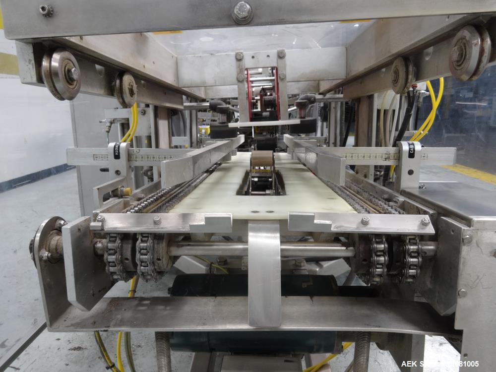 Used Fallas Model NDX-220 KR-7 Automatic Pouch/Bag Case Packer Erector Packer
