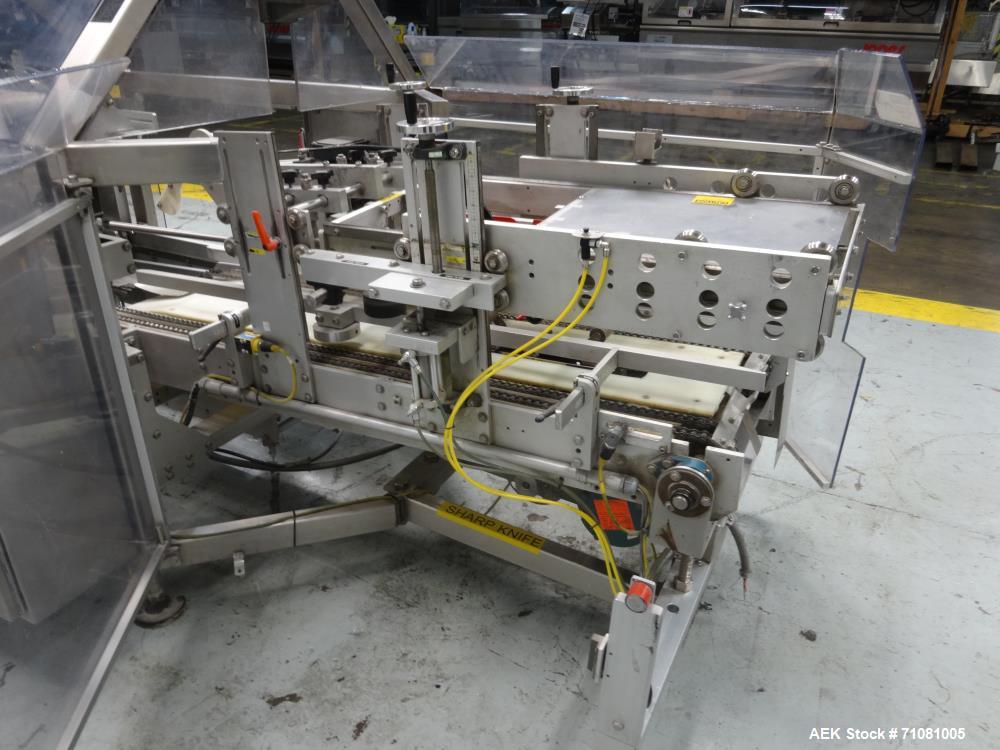 Used Fallas Model NDX-220 KR-7 Automatic Pouch/Bag Case Packer Erector Packer