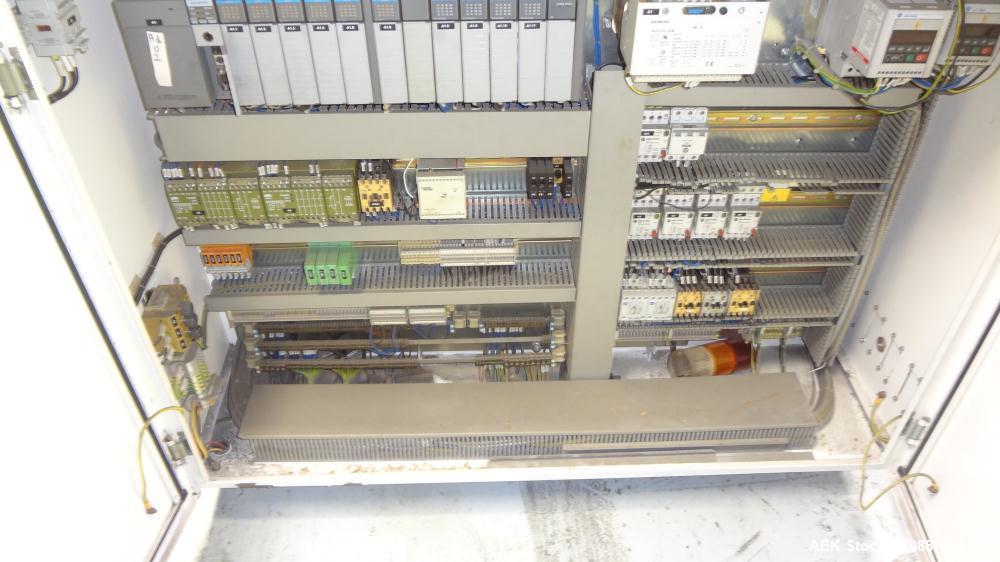 Used Focke Model 486 Automatic Case Erector, Side Load Packer, and Tape Sealer
