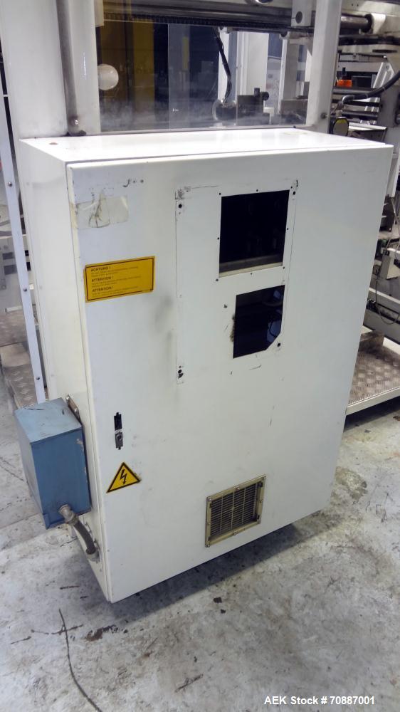 Used Focke Model 486 Automatic Case Erector, Side Load Packer, and Tape Sealer