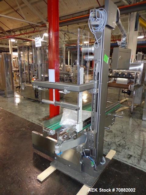 Used IMA Model CP15 Top Loading Case Packer. Capable of speeds up to 15 cases per minute. Case size range: (Length) 190mm-600mm, (Width) 80mm-400mm, (Height) 90mm-350mm. 3/60/480 Volt. Has Allen-Brad...