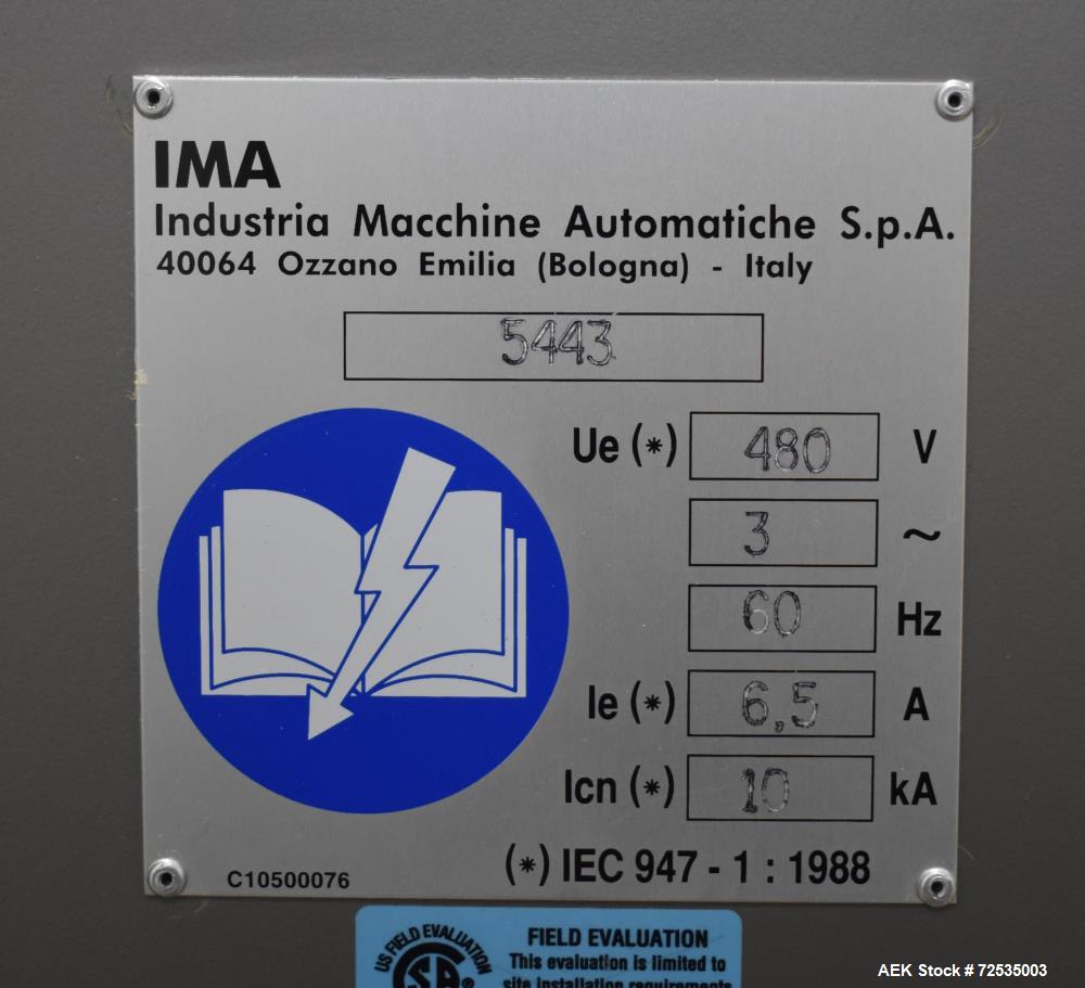 IMA (BFB) Model CP18BA Small Footprint Automatic Case Packer w/Tape Seal