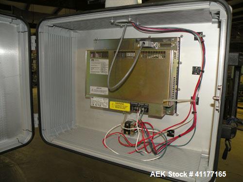Used Rockford Midland Case Packer, Model  808TS. Last running at speeds of 200 cpm. Has down stacker, AB SLC 5/03 PLC controller. Max case size: 15" long x 11" wide x 10" deep.  Last running cases 8....