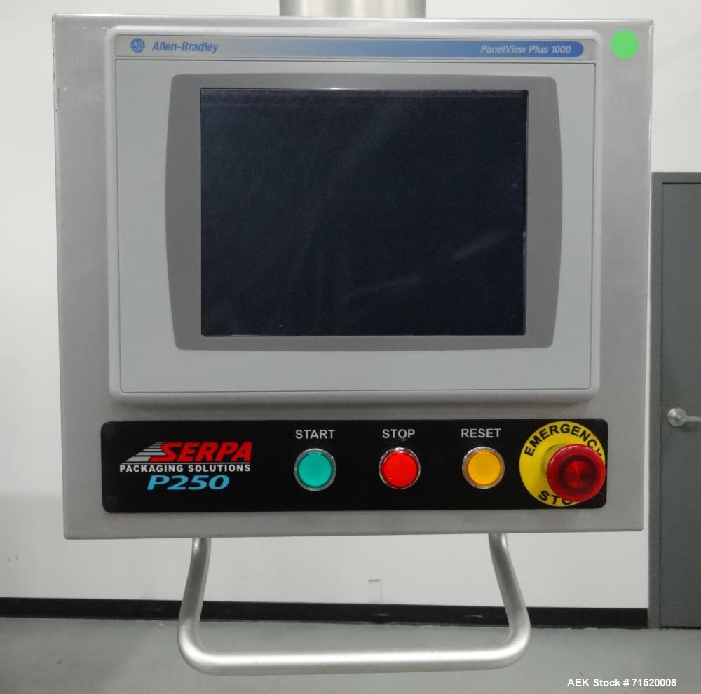 Used Serpa Model P250LH Top Load Case Packer.