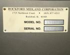 Used Rockford Midland Case Packer, Model  808TS. Last running at speeds of 200 cpm. Has down stacker, AB SLC 5/03 PLC controller. Max case size: 15