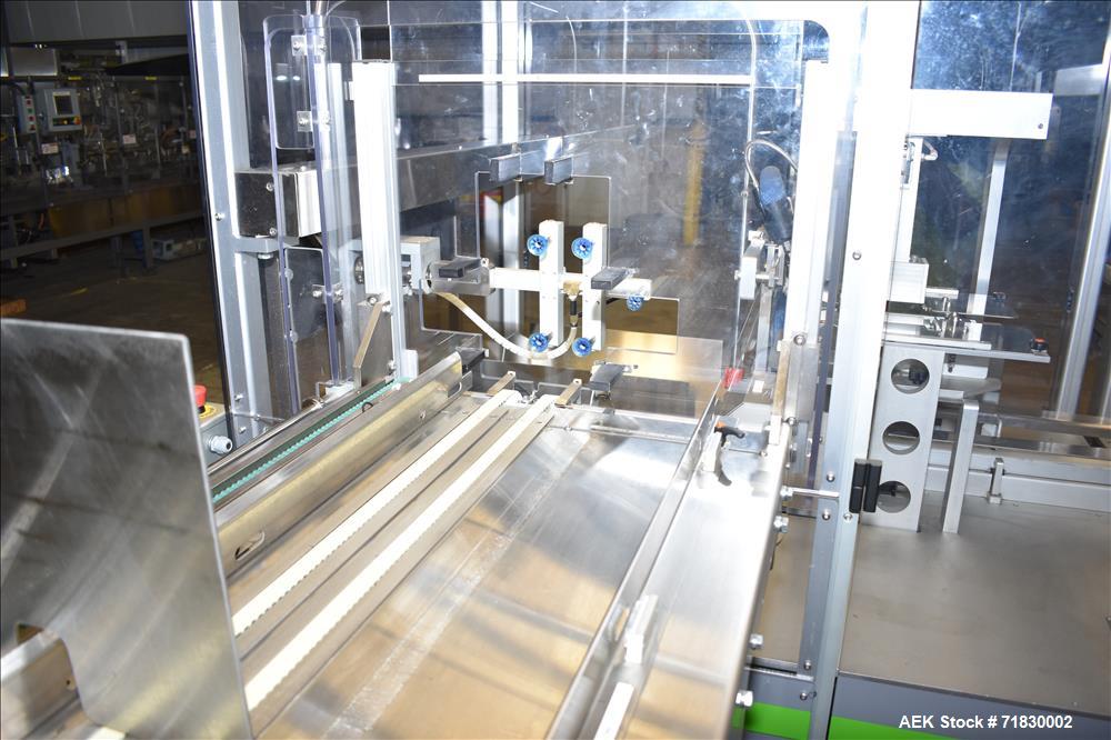 Used MGS Model TLC Top Load Cartoner with Robotic Pick and Place Unit.