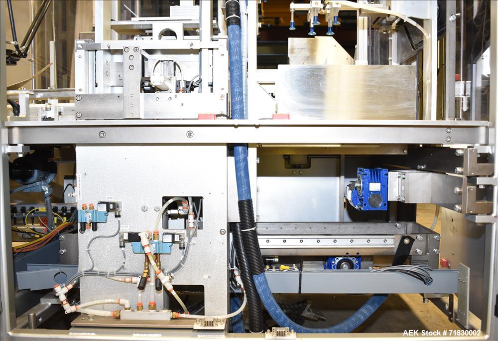 Used MGS Model TLC Top Load Cartoner with Robotic Pick and Place Unit.