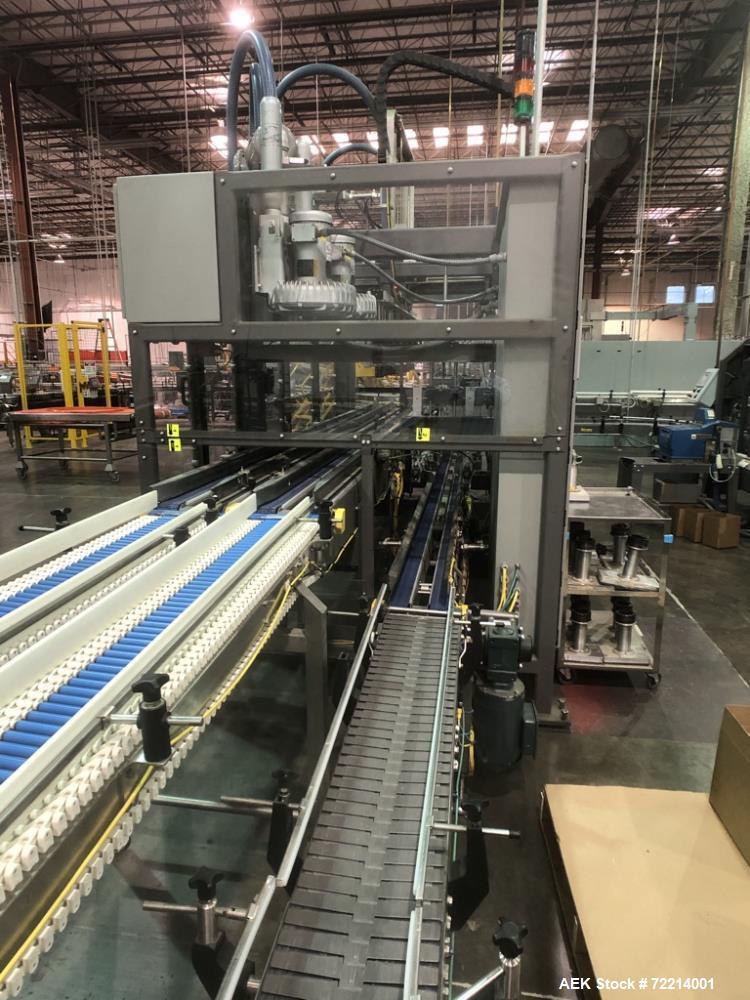 Used Pearson Model GTLU Automatic Pck and Place Robotic Top Load Case Packer.