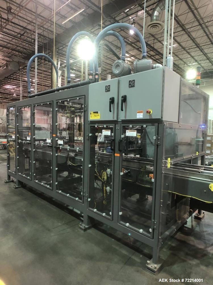 Used Pearson Model GTLU Automatic Pck and Place Robotic Top Load Case Packer.