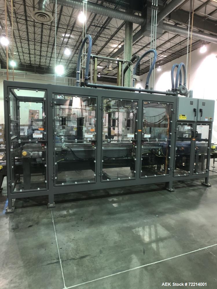 Used Pearson Model GTLU Automatic Pck and Place Robotic Top Load Case Packer.