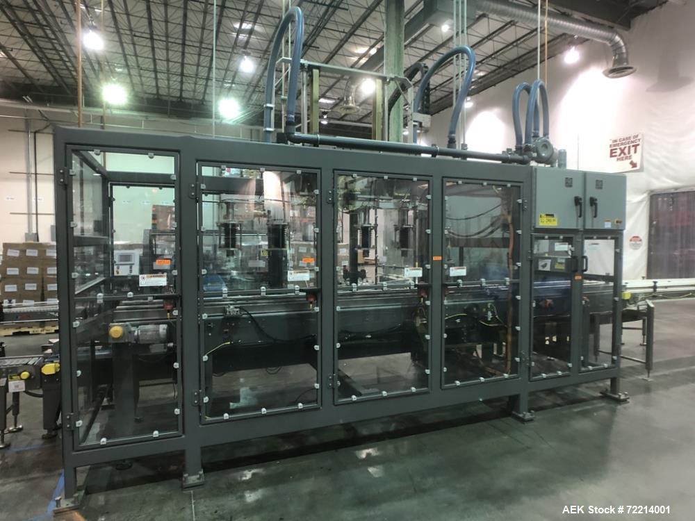 Used Pearson Model GTLU Automatic Pck and Place Robotic Top Load Case Packer.