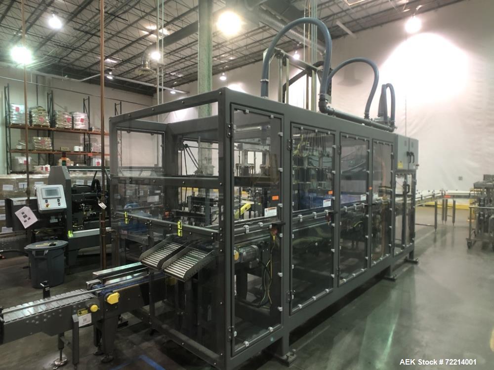 Used Pearson Model GTLU Automatic Pck and Place Robotic Top Load Case Packer.