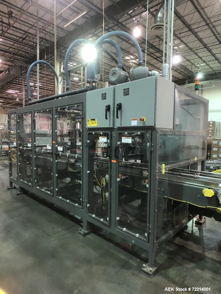 Used Pearson Model GTLU Automatic Pck and Place Robotic Top Load Case Packer.