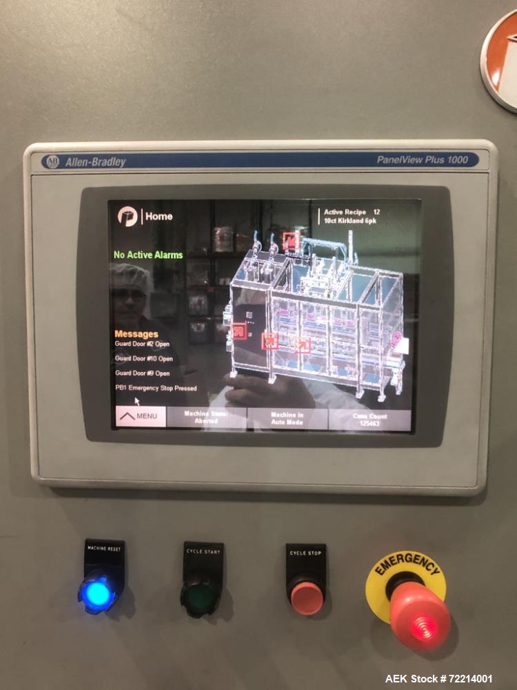 Used Pearson Model GTLU Automatic Pck and Place Robotic Top Load Case Packer.