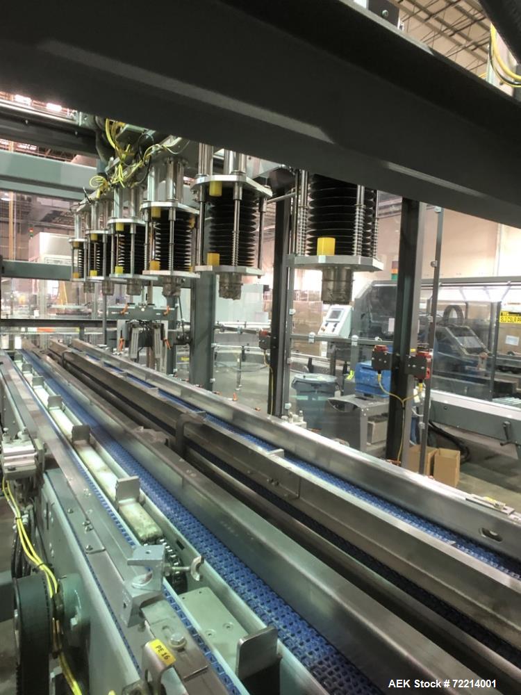Used Pearson Model GTLU Automatic Pck and Place Robotic Top Load Case Packer.