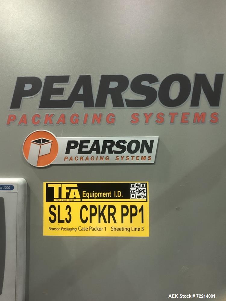 Used Pearson Model GTLU Automatic Pck and Place Robotic Top Load Case Packer.