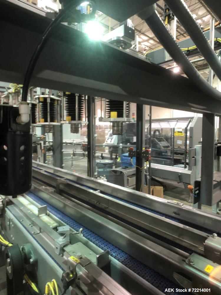 Used Pearson Model GTLU Automatic Pck and Place Robotic Top Load Case Packer.