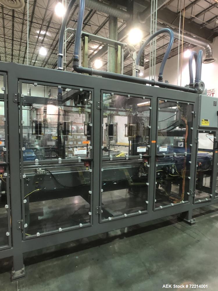 Used Pearson Model GTLU Automatic Pck and Place Robotic Top Load Case Packer.