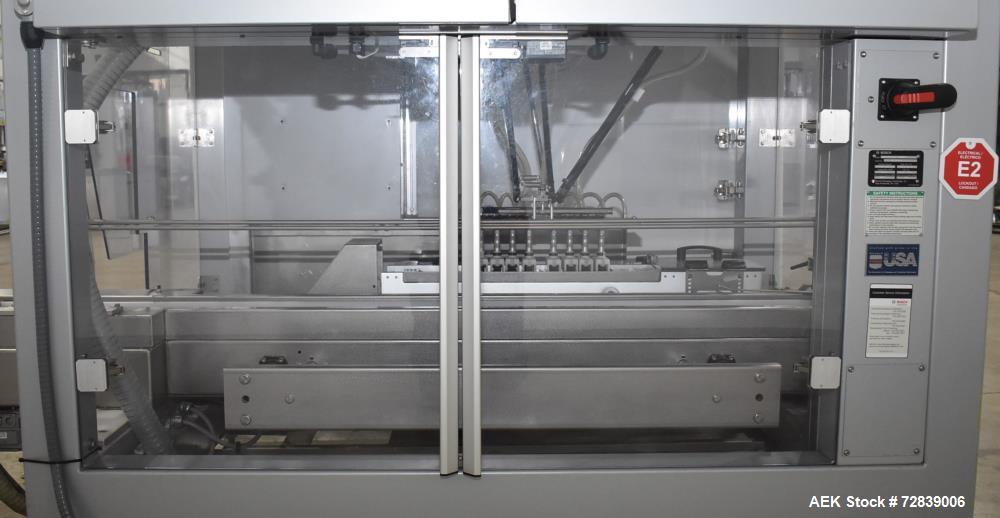 Used- Bosch (Syntegon) Presto Robotic Top Load Robotic Case Packer capable of speeds up to 400 packages per minute.  Has a p...