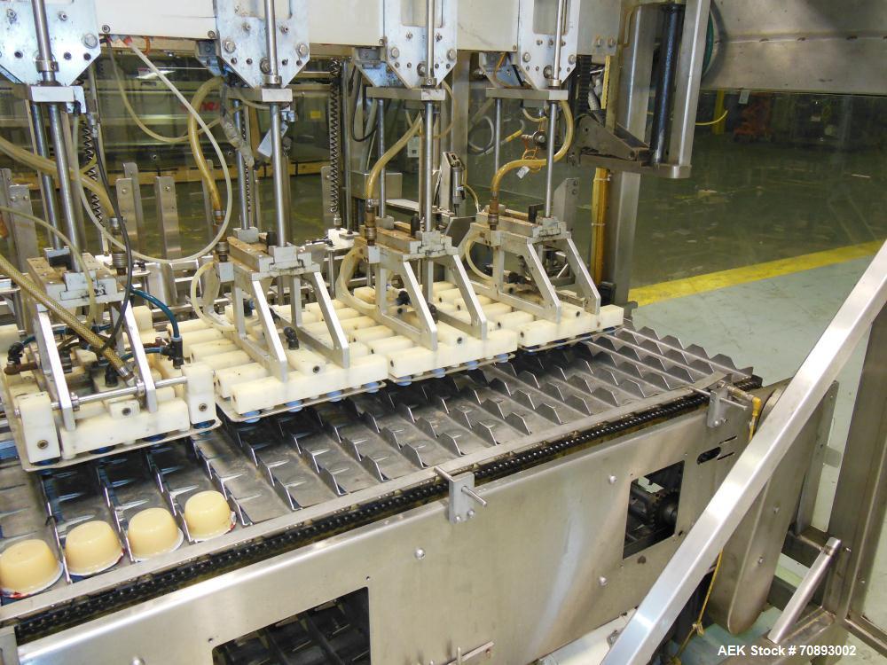 Used WePackIt Model 400CP Automatic Robotic Top Load Case Packer with Tier Shee