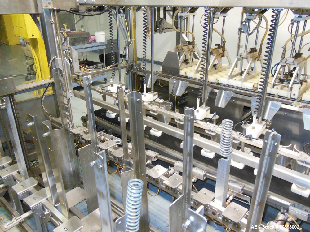 Used WePackIt Model 400CP Automatic Robotic Top Load Case Packer with Tier Shee