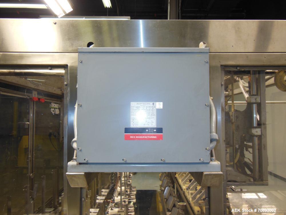 Used WePackIt Model 400CP Automatic Robotic Top Load Case Packer with Tier Shee