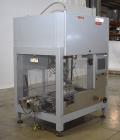 Used Bosch (Syntegon) Presto Robotic Top Load Robotic Case Packer capable of speeds up to 400 packages per minute.  Has a product size range: Length 2