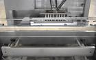 Used Bosch (Syntegon) Presto Robotic Top Load Robotic Case Packer capable of speeds up to 400 packages per minute.  Has a product size range: Length 2